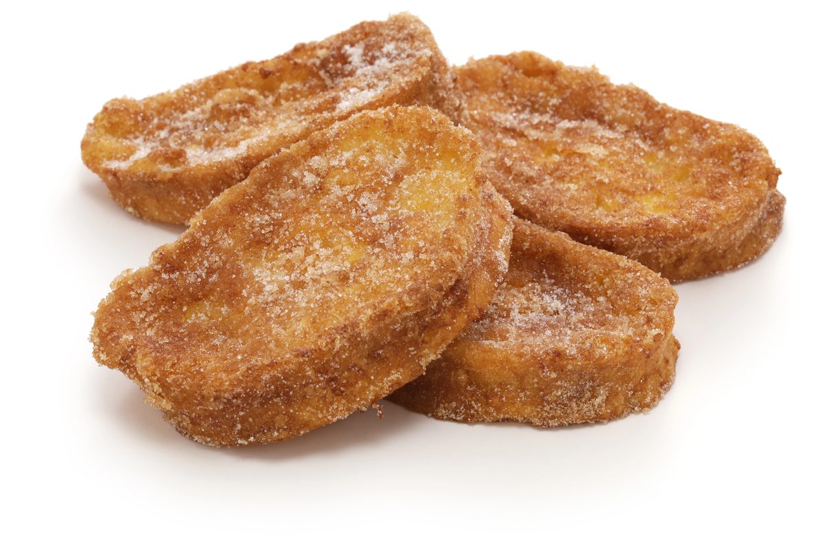 Rabanadas, Portuguese-style French toast with sugar and cinnamon