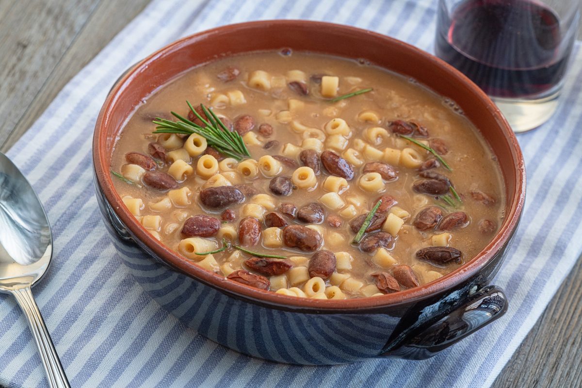 Pasta e fagioli, Pasta and Bean Soup
