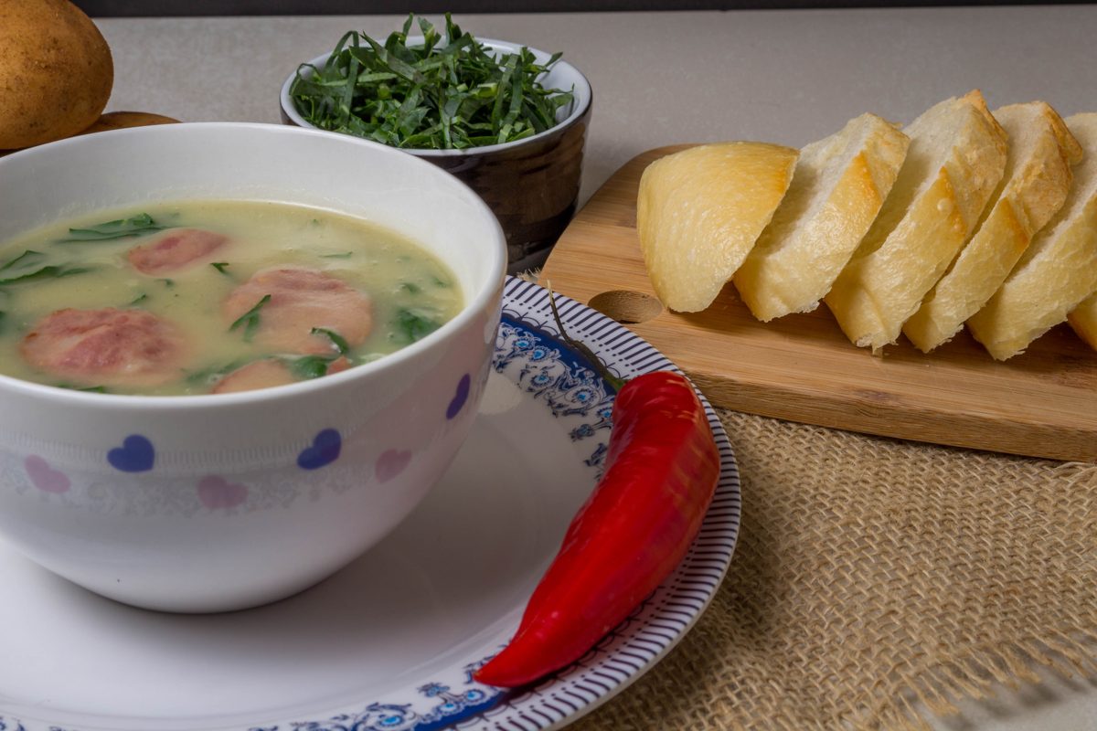 Caldo verde, Kale and Potato Soup with Chouriço